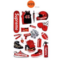 오토바이 데칼 스티커 베스파 슈퍼커브 자전거 노트북 캐리어 캠핑용품 낚시 튜닝 방수, A55, 1개