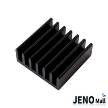 14x14x5.7mm 알루미늄 방열냉각판 히트싱크 아노다이징 검은색 HAE3928a