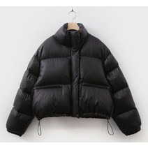 숏패딩 여성 유광 빅사이즈 패딩 연말 모임 송년회 룩 겨울 여행 해돋이 복장 여자 하프 웰론 점퍼 옷