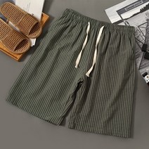 피피샾 스트라이프 면반바지