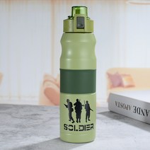 500ml/680ml 더블 스테인레스 스틸 스포츠 진공 플라스크 휴대용 야외 등산 열 병 커피 차 절연 컵, 500ML, 연한 초록색