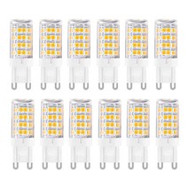 Yosenmi G9 LED 전구 7W 60W 할로겐 동급 650LM AC 100V-240V 일광 화이트 6000K 조도 조절 불가 가정용 조명용 12팩 [미국 직배송], 5w 6000k Daylight White