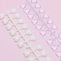 하트 네일 컬러 차트 24pcs x 2, 수량, 클리어