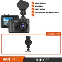 어라운드뷰 후방 사이드 카메라 Vantrue-N1 프로 대시 캠 1.5인치 미니 자동차 DVR 카메라 1080P 비디오 레, 03 N1P-GPS_04 256G
