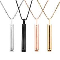 호루라기 목걸이 스트레스 불안 릴리프 마음 챙김 호흡 휘파람 선물 명상 도구