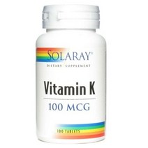 솔라레이 비타민 K 100mcg 타블렛, 100개입, 3개