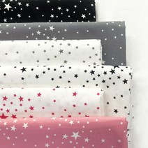 자투리 퀼트 슈팅스타4001 택1, 퀼트 슈팅스타4001화이트바탕 핑크별