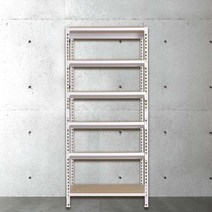 스피드랙 무볼트 조립식 앵글 철제 선반 6단 1000 x 900 x 2100, 블랙, 12mm 강화 MDF 보드