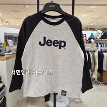 서면NC 지프키즈 2023-신상!! KO2TSU021 키즈 빅지프 라글란 티셔츠-공용(6~15세)