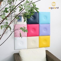 쿠션벽매트 300X300(mm) 옐로우 어린이집 키즈카페 놀이방 보호매트, 단품