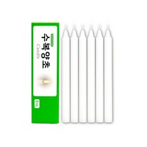 수복양초 파라핀 무향 일반양초 생활양초 원기둥 양초캔들 6개입, 4개