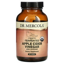 Dr Mercola 닥터머콜라 발효 애플 사이다 식초 및 카이엔 고추 아카시아검 예루살렘 아티초크 카르나우바 왁스 타피오카 말토덱스트린 해바라기 레시틴 타피오카 덱스트로스 30정, 1개