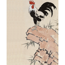 풍수 DIY명화그리기 40*50cm 암탉 수탉 모란꽃 조롱박 물감 피포페인팅 풍요 합격 승진 상징 성공시켜주는 닭그림색칠하기 집콕취미 집중력향상 취직 수능 개업선물 액자포함, 닭그림그리기 차번