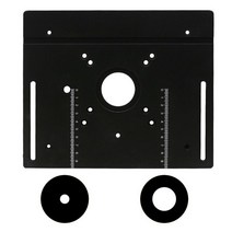 톱다이 원형톱 테이블쏘 테이블소 작업대 다기능 알루미늄 라우터 테이블 삽입 플레이트 목공 전기 목재 플립 작업 벤치, [01] Silvery Set