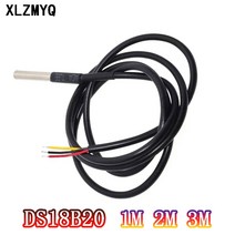 510 pcs ds18b20 온도 프로브 온도 센서 1m 2m 3m ds1820 스테인레스 스틸 패키지 방수 18b20 100cm200cm300cm, 10pcs- 3m 300cm