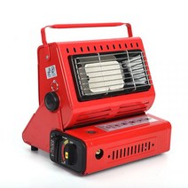 야외 가스 난로 캠핑용 가정용 다용도 레드 레트로, 레드 알칸 가스탱크 이중사용+16 가스탱크