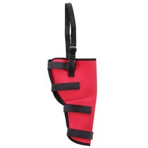 반려견슬개골탈구무릎보호대 강아지 슬개골 보호대 고관절 애완 동물 무릎 패드 dog support brace for right left leg hock joint wrap 통기성, 왼쪽 뒷다리 빨간색, l