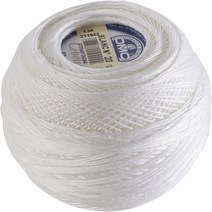DMC 167G 20-Blanc Cebelia Crochet Cotton White 405-Yard Size 20 null, 1