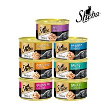 쉬바 고양이캔 85G 습식사료, 12개, 참치와 도미와 그레이비소스 85G