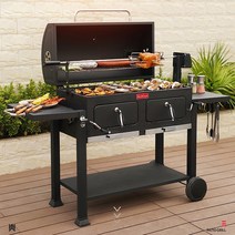 [ENGWE] Meritcook BG023 가정용 상업용 대용량 캠핑화로대/다인 회식 야외 목탄 바비큐 그릴/정원 화원 숯불화로세트/BBQ 그릴, D.세트규격+전동불고기 거치대