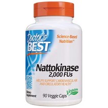 Doctors Best Nattokinase 닥터스베스트 나토키나제 2000 FUS 90 캡슐, 90정, 1개