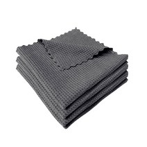 LANYI 와플 유리 세차타월 40x40cm, 3장