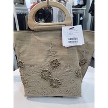 올리비아로렌 / 린넨 자수토드백 / VYCUBYM4211 애플아울렛 ( 브라운 )