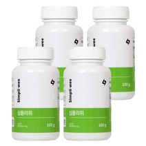 심플리위 위영양 필수 4대성분 양배추 브로콜리 매스틱 감초 고함량 건강환, 100g, 4개