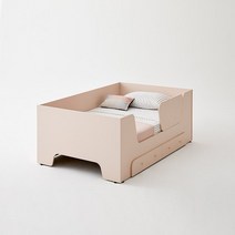 한샘 보나 슈퍼싱글침대 SS 데이베드 서랍형 + 안전가드, 화이트_베이지(D)