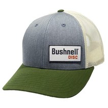 Bushnell Richardson 115 패치 포함 디스크 모자 프리 사이즈 대부분의 성인에게 적합 그린/그레이/크림 헤더 그레이/버치/아미 올리브, 1개
