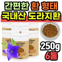 국내산 사포닌 도라지 환 겨울 환절기 목 건강 가래 기침 마른기침 기관지 관리 50대 60대 70대 부모님 가족 선물 추천 250g 6통, 250g x 6통