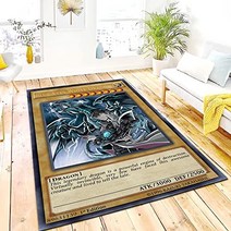 거실러그 블루 아이즈 화이트 드래곤 애니메이션 카드 인쇄 소년 방 침실 장식 바닥 매트