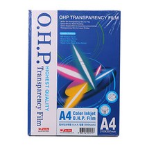 OHP 필름 A4 컬러 잉크젯용 투명 흑백 인쇄 출력 #992EA 아이리스, 본상품선택, 본상품선택