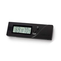 Cigar Oasis Western Humidor 캘리버 IV 디지털 습도계 - 시가 휴미더 허브 또는 악기 보관을 위한 습도 및 온도 판독이 있는 클래식한 슬림 프로파일 디자인