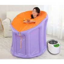 접이식 땀빼는 기계 반신욕기 다이어트 건식 홈사우나, 4L 증기기+반식욕기(보라색)