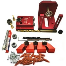 도웰링지그 도웰 지그 로케이터 드릴가이드목공 doweling jig kit 조정 7, 세트 c
