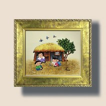 풍수지리액자 고향생각 복들어오는그림 그림액자 3호