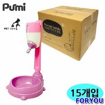 ForU7 푸르미 보급형 물병 핑크 박스 15개 급수기 강아지 급식기 애견용품 개급수기, 상세페이지 참조