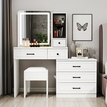서랍장 수납장 2단 3단 4단 옷장 럭셔리 드레싱 테이블 오거나이저 화이, 2.style1