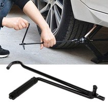 유압 작키 자동차 접이식 핸드 잭 로커 블랙 접이식 핸들 가위 잭 로커 일반 잭 자동차, 검은색