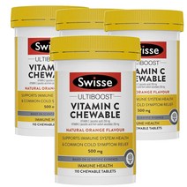 스위스 호주 Swisse Ultiboost Vitamin C 비타민C 츄어블 오렌지맛 110정, 4팩