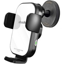 차량용 자석고정 핸드폰 거치대 마그네틱 코나 SX2 아이오닉5N, 1.핸드폰 무선충전거치대 CT-W16세트 화이트