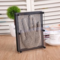 3D 핀 아트 금속 Pinart 인형 미니어처 DIY 클론 모양 다양 한 바늘 조각 아이 얼굴 팜 데스크 사무실 홈, 01 Grey_01 L