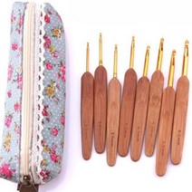 코바늘케이스 용품 코바늘파우치 코바늘 니뜨, 실버바늘1세트(8개)가방 포함