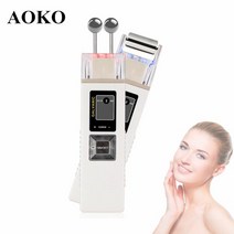 고주파마사지기 갈바닉 리버스 생일선물AOKO Galvanic Microcurrent 스킨 퍼밍 뷰티 머신 Iontophoresis 안티 에이징 페이셜 마사지 페이스 리프팅 스킨 조, 01 EU Plug