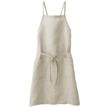 무인양품 MUJI 마 평직 어깨 크로스 에이프런, 1개, 에크루
