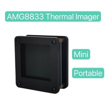 열 감지 카메라 화상 비접촉 AMG8833 8x8 적외선 1.3 인치 화면 IR 온도 센서 7M 최장 거리, 한개옵션0