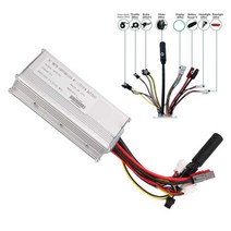 Ebike 변환 키트 36V 48V 25A 모터 컨트롤러 키트 M6 디스플레이 패널 포함 엄지 스로틀 전기 자전거 변, 한개옵션0, 한개옵션1