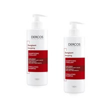 비쉬 데르코스 에너자이징 안티헤어 로스 샴푸 400ml 2개 Vichy Dercos Energizing anti-hair loss shampoo