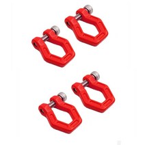 자동차 견인 RC 자동차 금속 트레일러 견인 후크 액세서리 1:10 크롤러 TRX4 Axial SCX10 90046 AXI03007, [07] Towbar3 Red